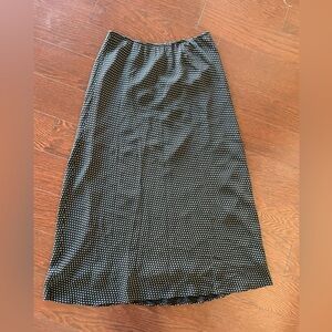 Max Studio boho maxi dark navy skirt with captains wheel print